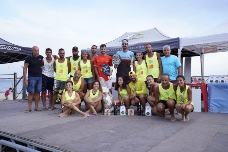 I vincitori del Torneo di beach tennis a Torre Grande