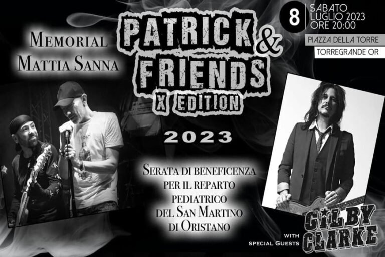 Oltre novanta ospiti sul palco di Torre Grande con “Patrick & Friends”, nel ricordo di Mattia Sanna