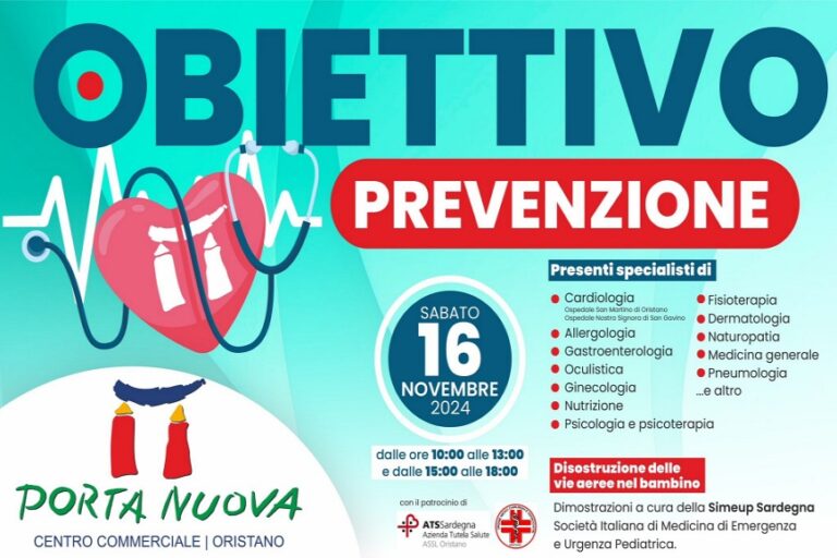 Controlli gratuiti di medici specialisti nella giornata della prevenzione al “Porta Nuova” di Oristano